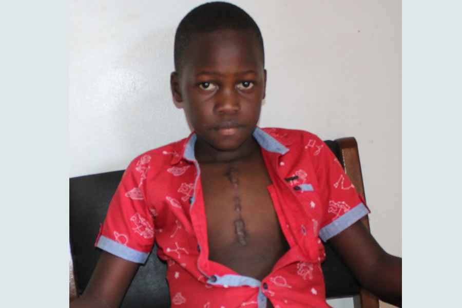 One of the children helped by ACDIPE