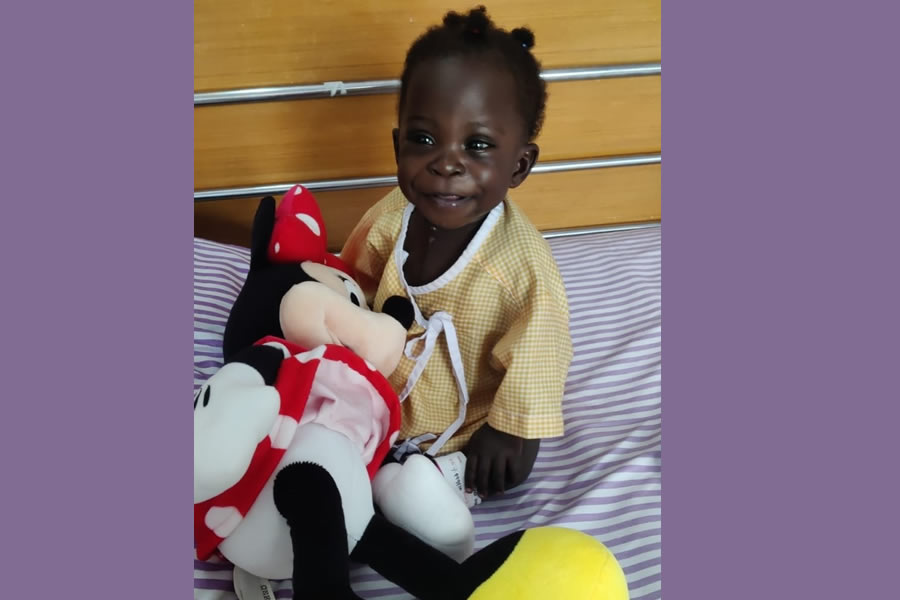 One of the children helped by ACDIPE