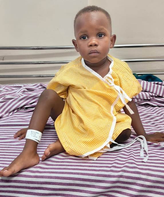 One of the children helped by ACDIPE