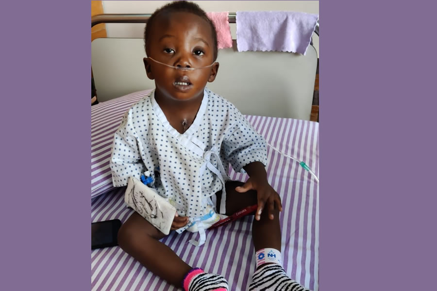 One of the children helped by ACDIPE