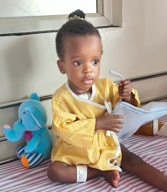 One of the children helped by ACDIPE
