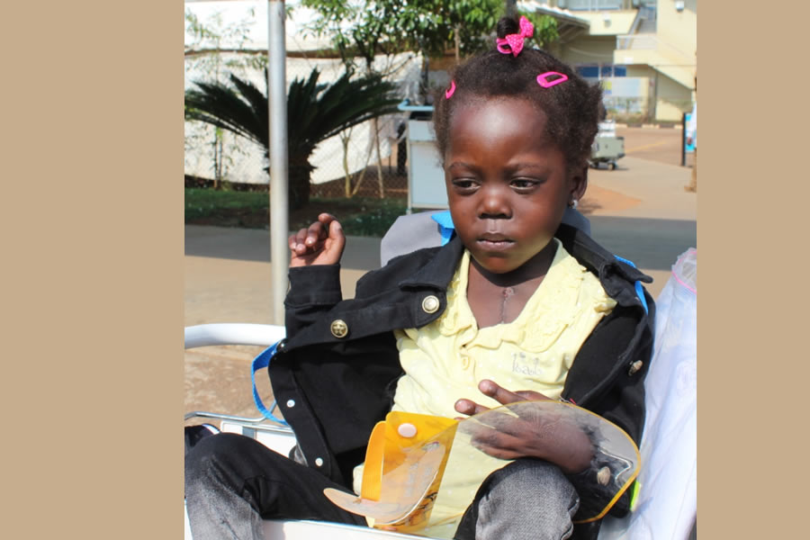 One of the children helped by ACDIPE
